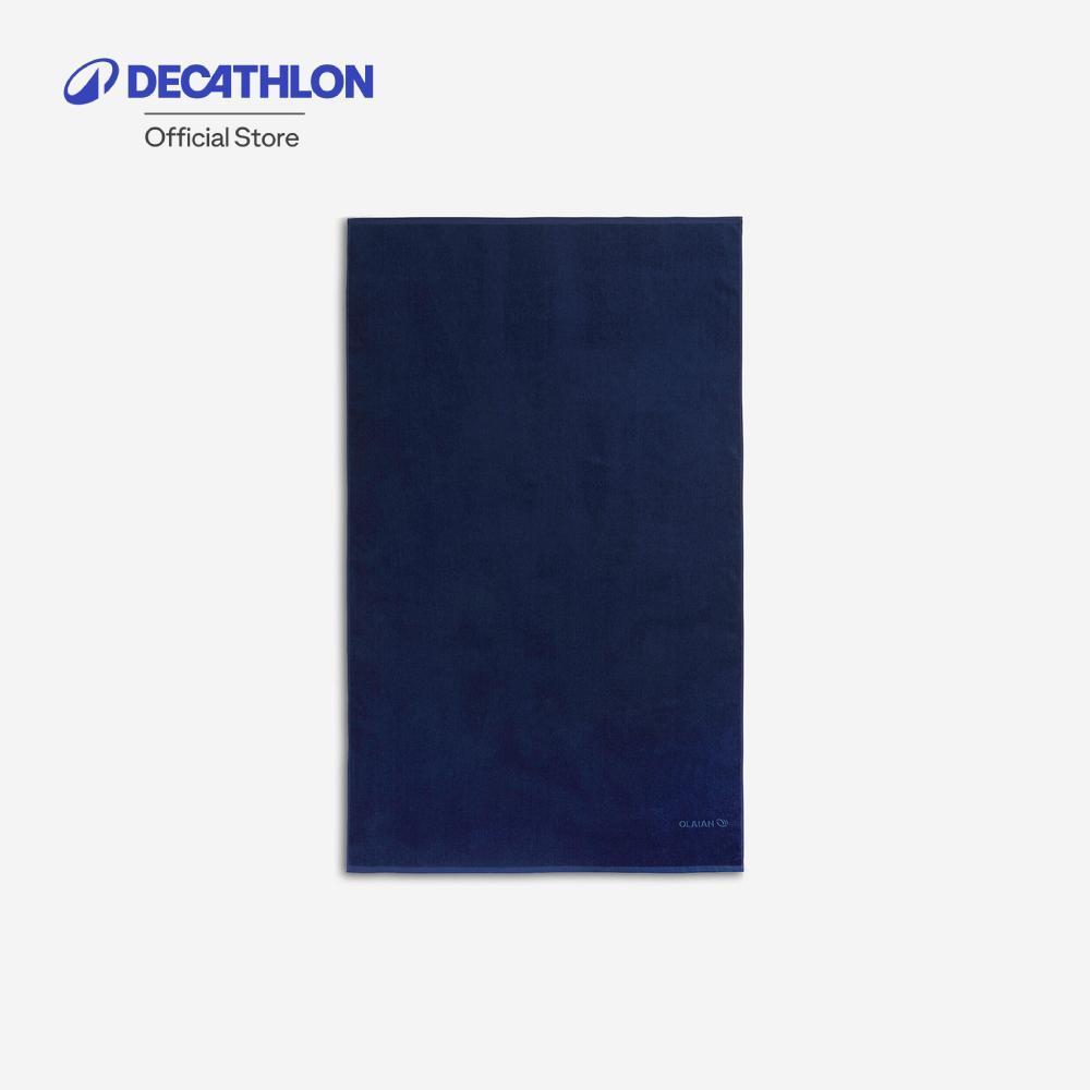 Decathlon Beach Towel 145 X 85 Cm ผ้าขนหนูรุ่น Basic (L) ขนาด 145X85 ซม. - Blue