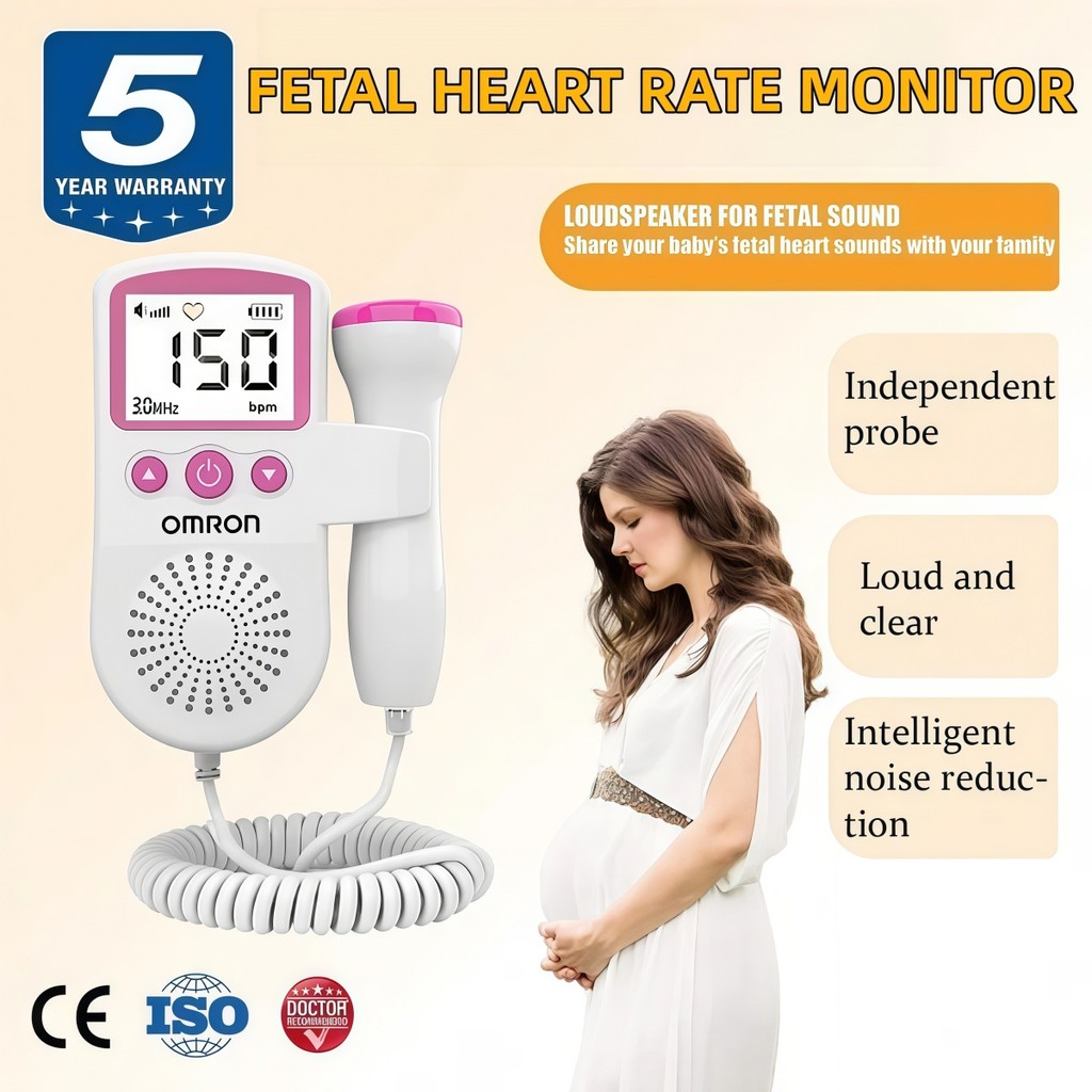 อัลตราซาวด์ทารกในครรภ์ Doppler Heart Detector เด็กตั้งครรภ์ Heart Rate Ultrasound Monitor การตั้งครร