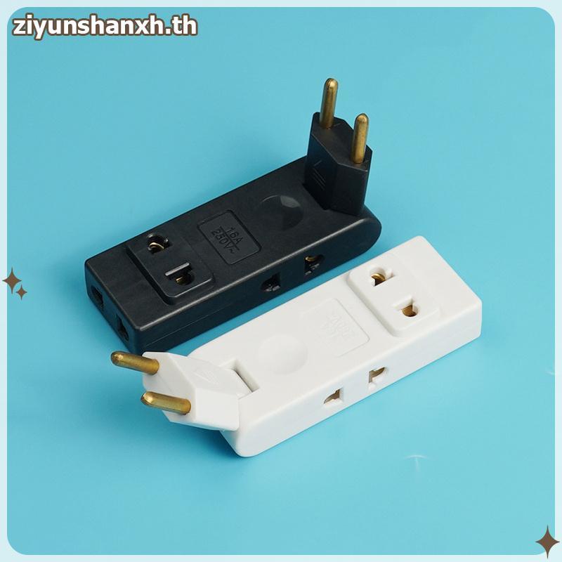 ZY 4 In 1 Wall Outlet Extension EU ไฟฟ้า Soet 180 องศาปลั๊กอะแดปเตอร์ Travel Aadapter แบบพกพา Power Converter TH