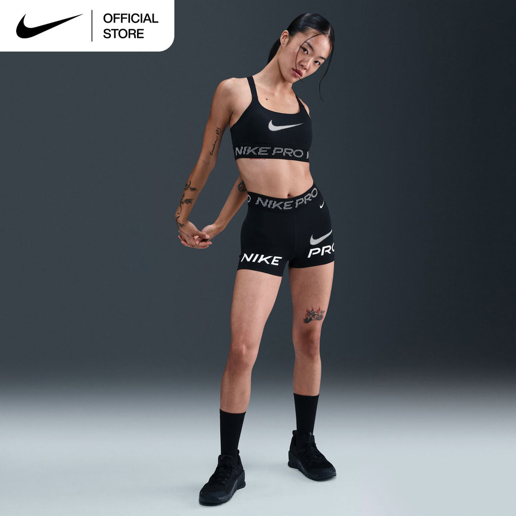 NIKE حمالة صدر رياضية نسائية Pro بدعم خفيف — أسود — صورة 5