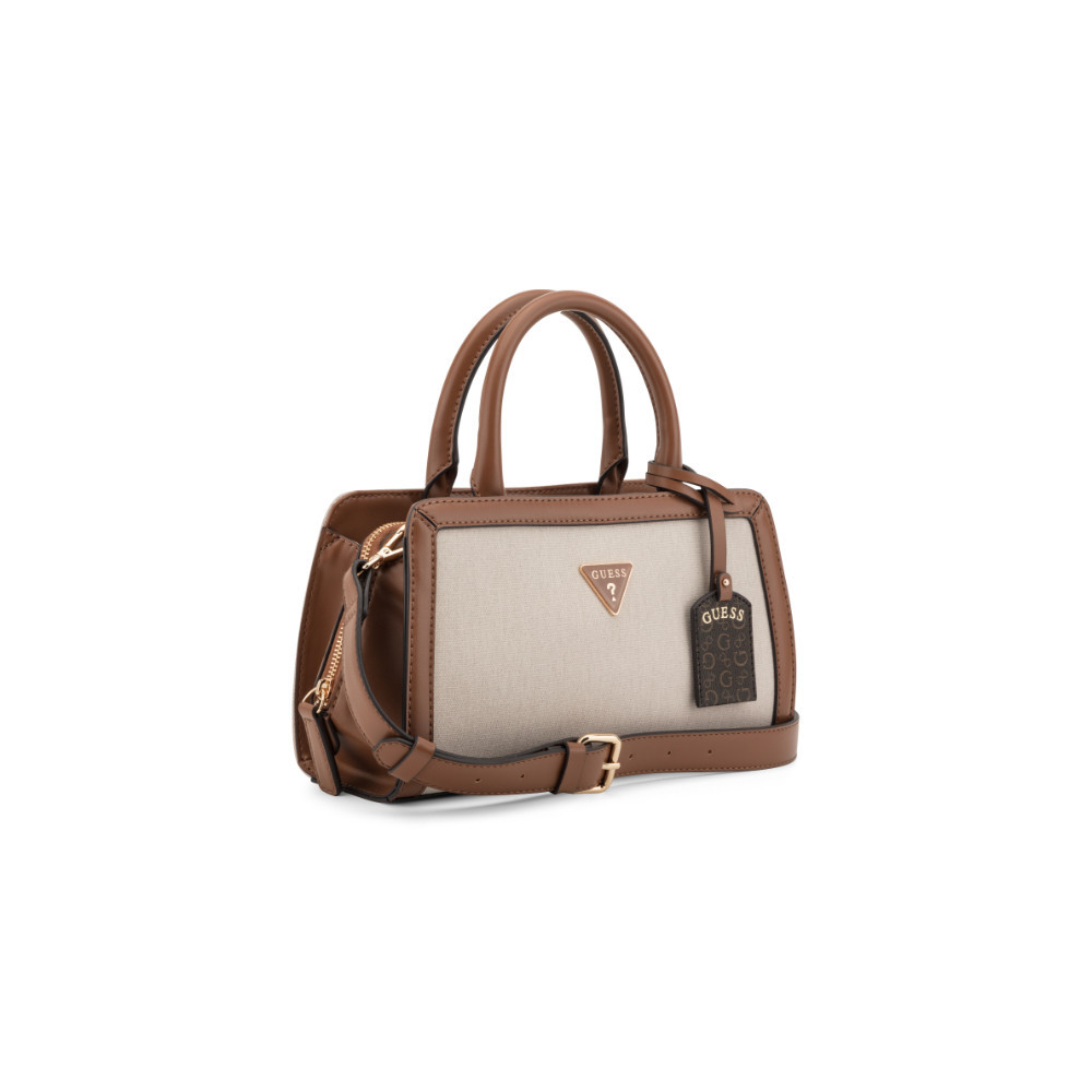 GUESS حقيبة CADENCE Satchel — بني