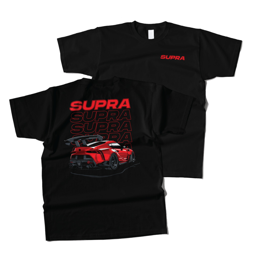 เสื้อผ้าเสื้อยืดไมโครไฟเบอร์ Supra Racing