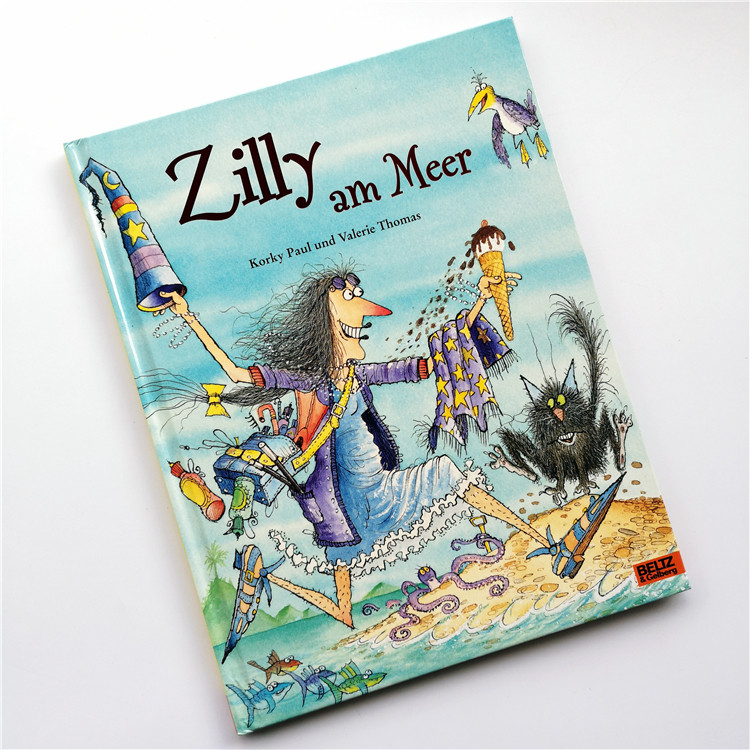 D1 หนังสือภาพสนุกสําหรับเด็กดั้งเดิมของเยอรมัน Zilly am Meer ปกแข็ง
