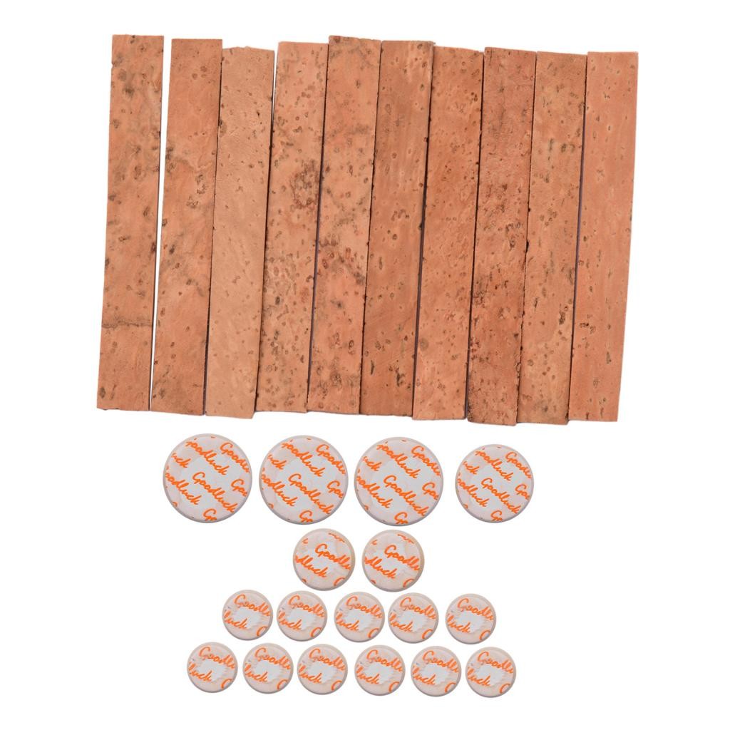 Meyishop-ph Clarinet คอ Joint Cork และ Pad ชุด 10PCS เปลี่ยน 17PCS แผ่นเครื่องมืออุปกรณ์เสริมสีดํา
