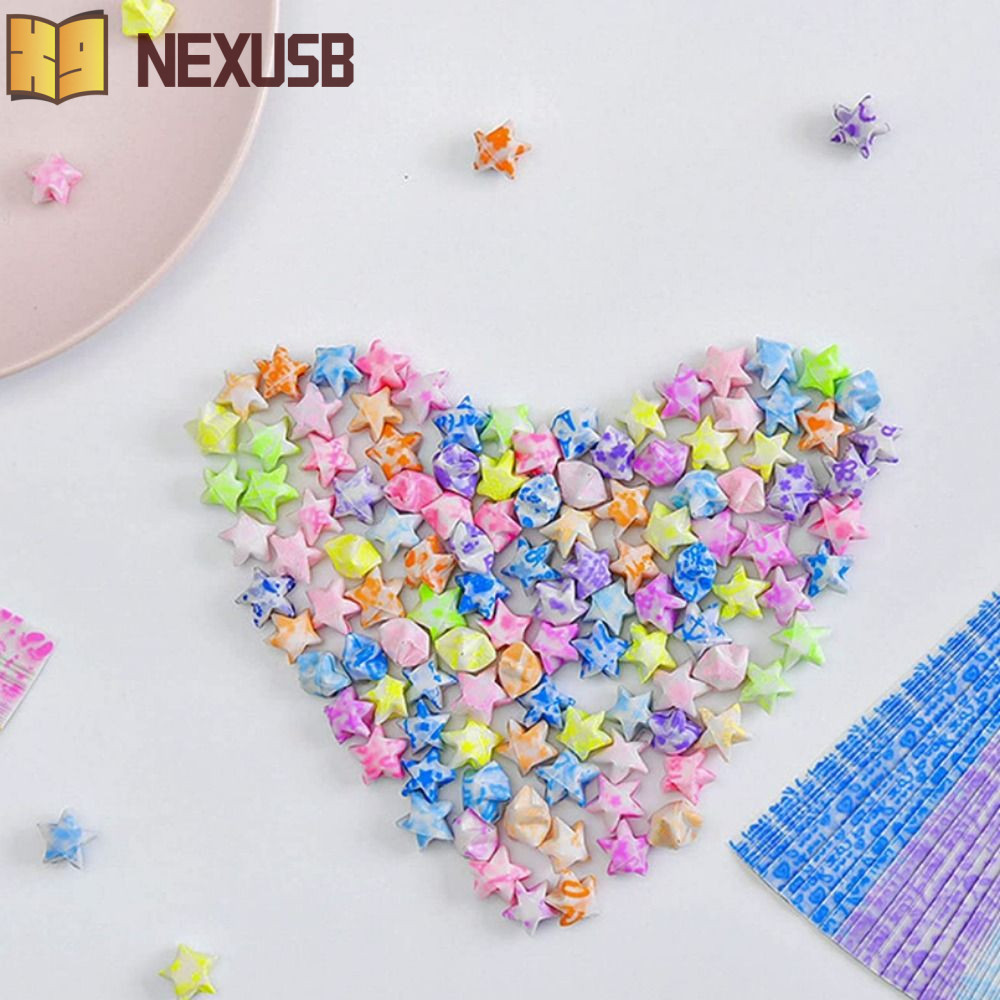 NEXUSBEAM Stars Paper 2023 Lucky 210 แผ่น Luminous Creative Craft Paper
