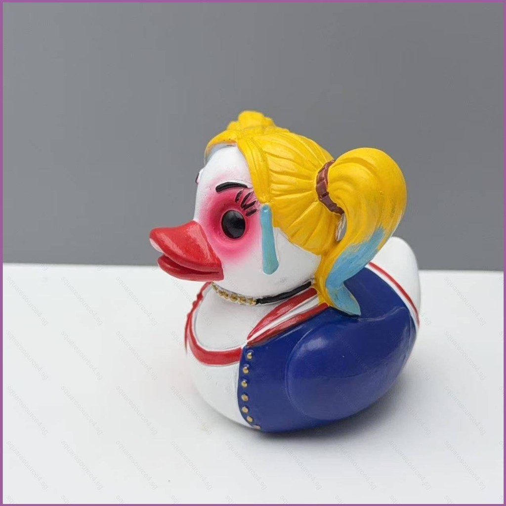 SQ4 แม่มดเป็ดคอสเพลย์ฆ่าตัวตาย Squad Harley Quinn Action Figure ตุ๊กตาของเล่นตุ๊กตาตกแต่งบ้านของขวัญ