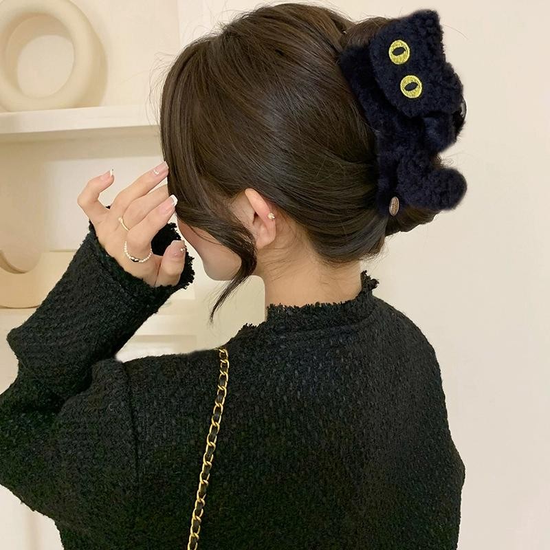 ตุ๊กตาแมวคลิป พร้อมคลิปปลาขนาดเล็กสำหรับฤดูใบไม้ร่วงและฤดูหนาว ตกแต่งทรงผมได้น่ารัก - รูปที่ 2