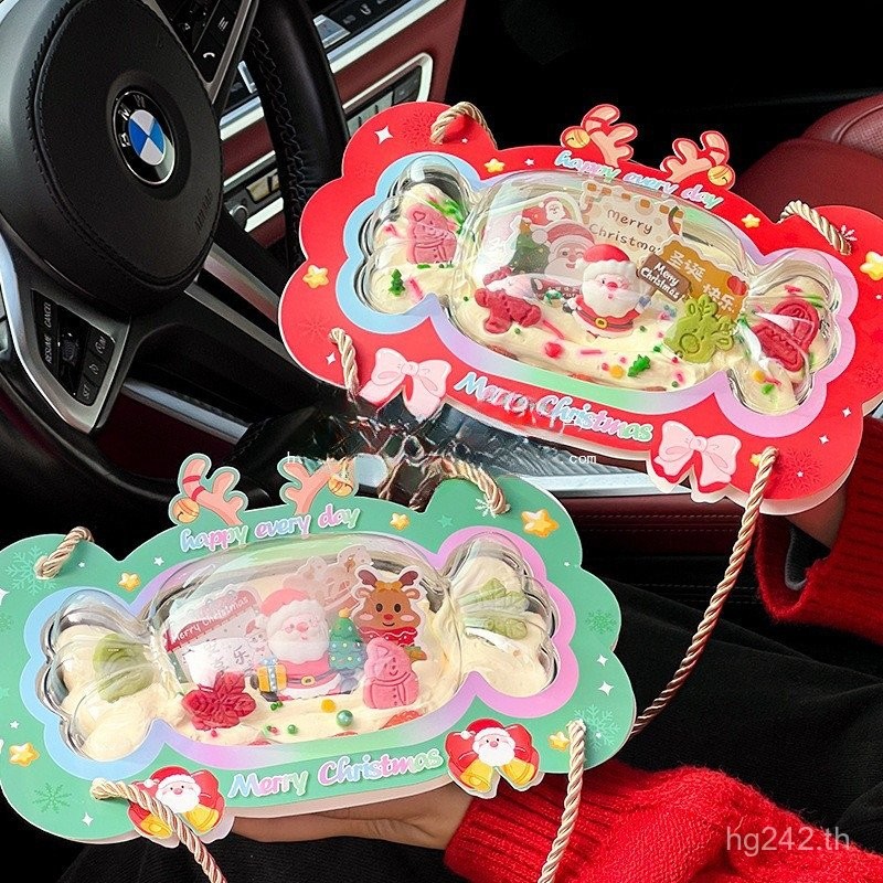 Christmas Eve Happy Portable Box Candy Box Merry Christmas Card Cake 2025 Safe Decorative Candy WB5C
