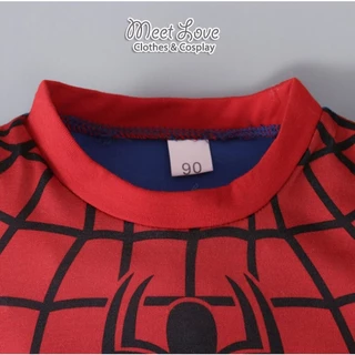 ชุดแฟนซีเด็ก ชุดสไปเดอร์แมน ชุดซุปเปอร์ฮีโร่ Spiderman ชุดฮีโร่แขนสั้น ขาสั้น ชุดลำลอง สไปเดอร์แมน
