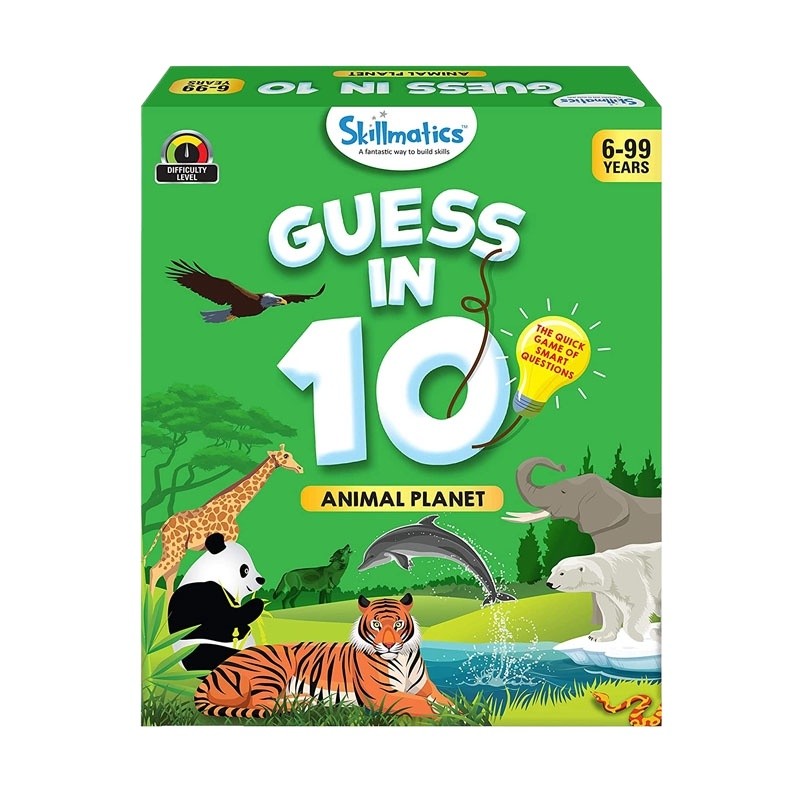 การ์ดเกม : Animal Planet - Guess in 10 Kids Table Top Game for Boys and Girls Card Game of Smart Que