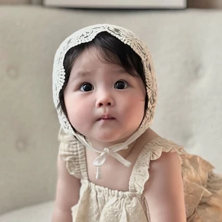 หมวกเด็กลูกไม้ลายดอกไม้น่ารักหวานเจ้าหญิง0-12 เดือน