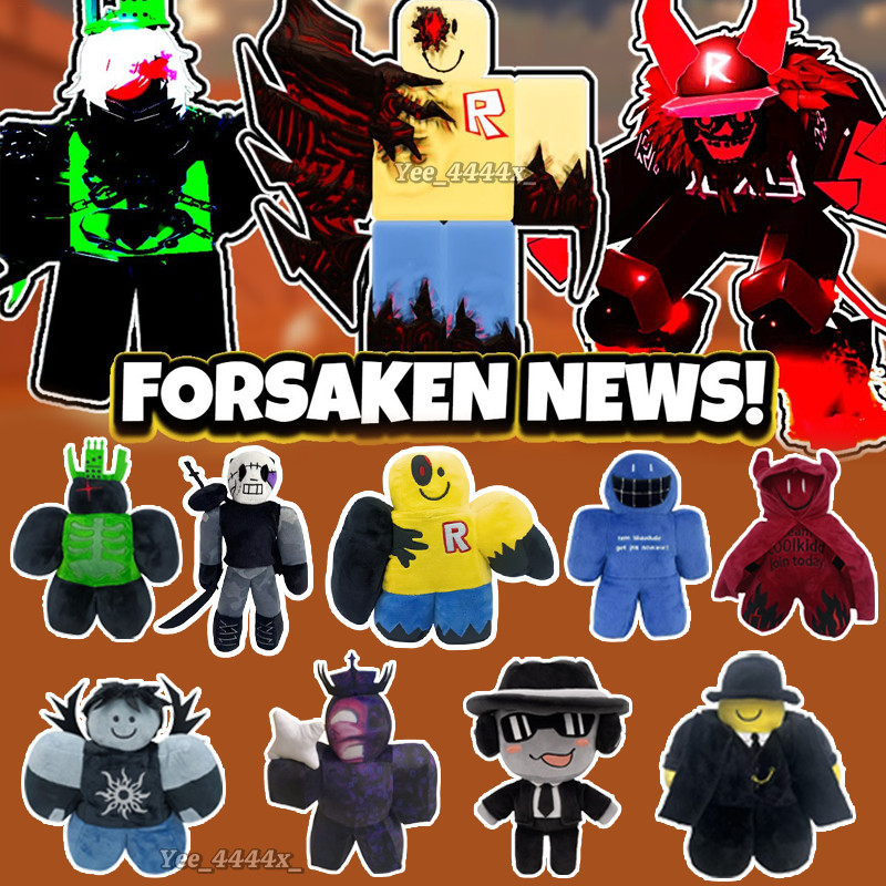 Forsaken John Doe Plush roblox เกมตัวอักษร bluudude C00lkidd โอกาส 1x1x1x1 ตุ๊กตาตุ๊กตาอุปกรณ์ต่อพ่ว