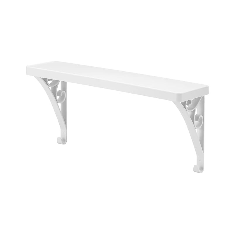 Like-it Laundry Storage Towel Bar Shelf (Square) SSR-01 White Approximately W35 x D9 x H15.5 cm 30% 