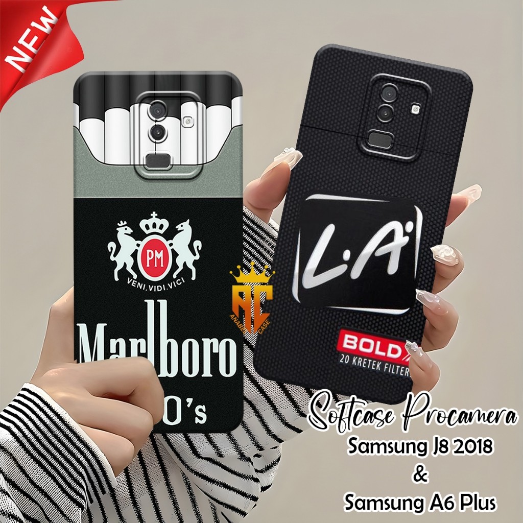 Softcase SAMSUNG J8 2018 / SAMSUNG A6 PLUS - Fashion Case Cigarette Motif - Cool Case - Aesthetic Ca