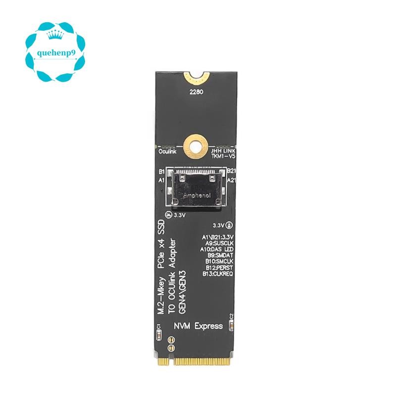 [Fast Q9]M.2-M Key PCIe X4 SSD ถึง U.2 OCUlink SFF-8612 การ์ดอะแดปเตอร์สําหรับ 2.5 นิ้ว NVME U.2(SFF