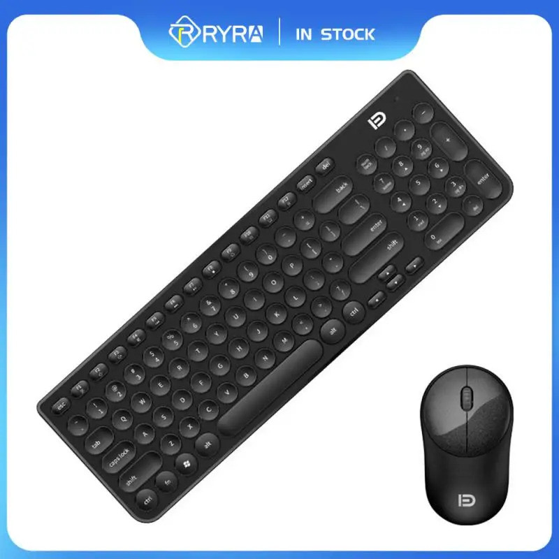 RYRA Gaming คีย์บอร์ดไร้สายเมาส์ Combos สําหรับเดสก์ท็อปสํานักงานคอมพิวเตอร์แล็ปท็อปธุรกิจทํางานชุดค