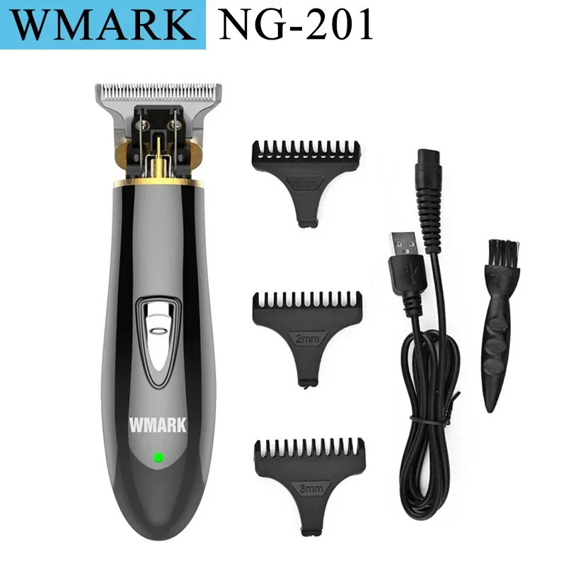 WMARK NG-201 Zero-cut Trimmer รายละเอียด Trimmer Beard Car Hair Clipper ตัดผมไฟฟ้ามีดโกน Edge T-wide