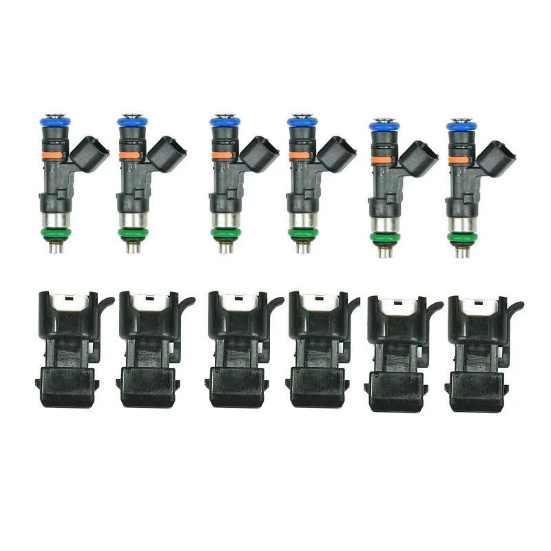 1/6 ชิ้นหัวฉีดน้ํามันเชื้อเพลิงสี่อุปกรณ์เสริม 52lb 550cc 2.7TT Turbo สําหรับ Audi A4 TT VW Golf Jet