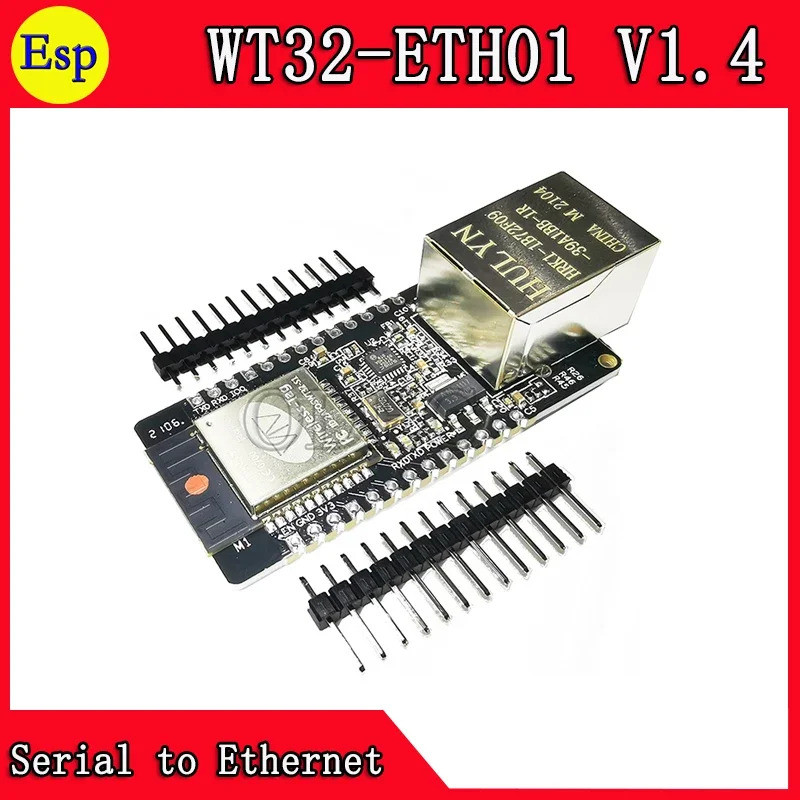WT32-ETH01 V1.4 สินค้าในสต็อก wt32 eth01 ฝังพอร์ตอนุกรมเครือข่ายบลูทูธ + wifi combo เกตเวย์โมดูล wt3