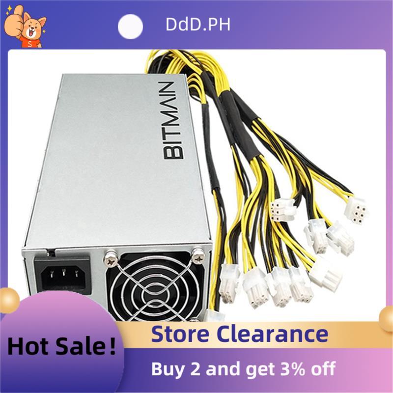 3X APW7 1800W แหล่งจ่ายไฟ Mining PSU สําหรับ Bitmain Antminer S9/L3 +/A6/A7/R4/S7/E9 10X PCI-E 6Pin 