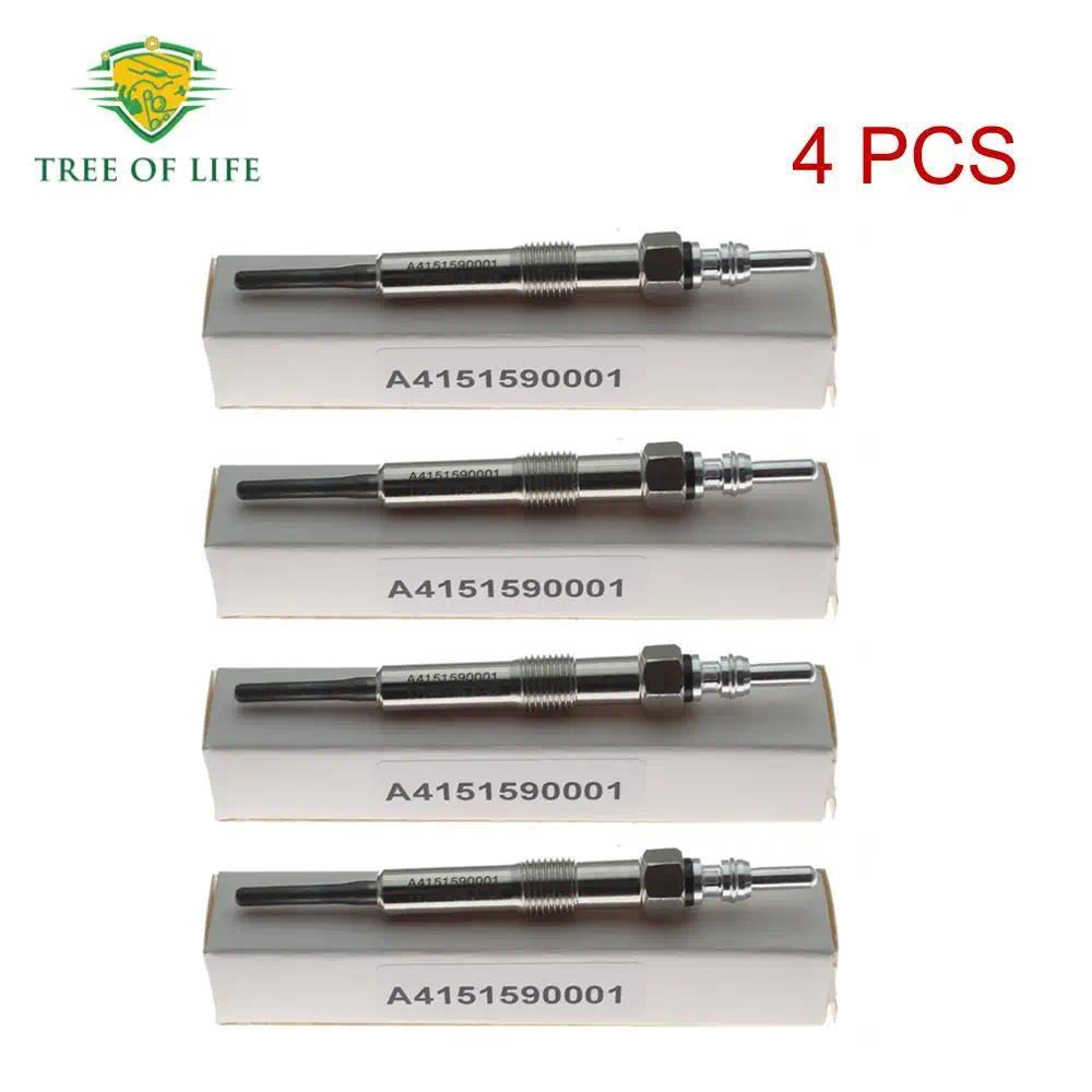 4X Glow Plugs 4.4V สําหรับ MERCEDES A-CLASS W176 B-CLASS W246 W242 CITAN W415 CLA X117 X156 160 180 