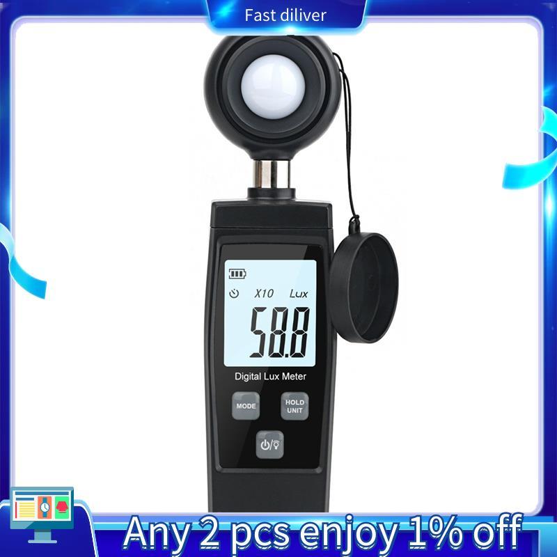 Digital Lux Meter 0-200, 000 Lux Digital LCD Pocket Light Meter Lux/FC วัดเครื่องทดสอบ Illuminometer
