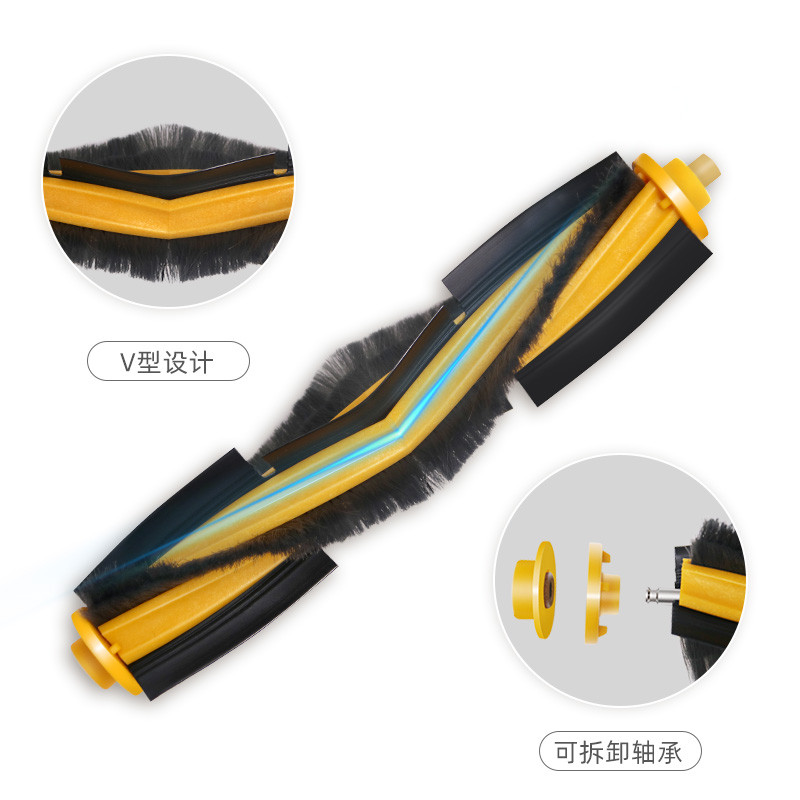 Cobos หุ่นยนต์กวาด T5 DX55/N5/T8 DBX11 One 2l/N8/T9 อุปกรณ์เสริมแปรงลูกกลิ้งแปรงหลัก