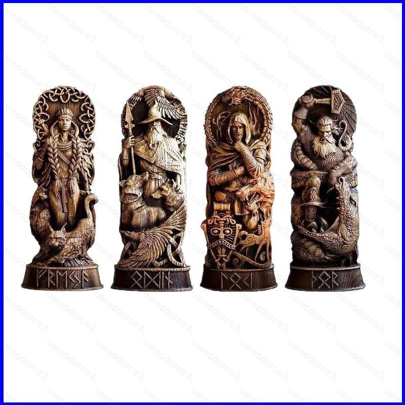 SQ3 นอร์เซ่พระเจ้า Action Figure Odin Thor Loki Freya ตุ๊กตาของเล่นสําหรับเด็กตกแต่งบ้านเครื่องประดั