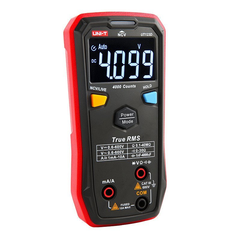 /มัลติมิเตอร์แบบพกพาสมาร์ทมัลติมิเตอร์ UT123 จอแสดงผลดิจิตอล 123D Unid Digital High Precision Mini 2