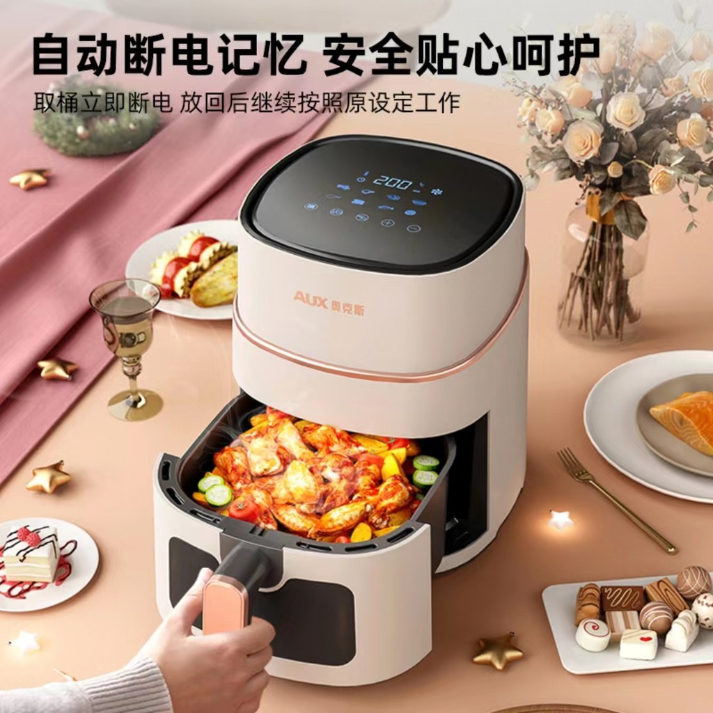 Oaks Air Fryer 6L Visualในครัวเรือนสมาร์ทอัตโนมัติMulti-Functionเตาอบไฟฟ้าเครื่องทอดฝรั่งเศสSmart To