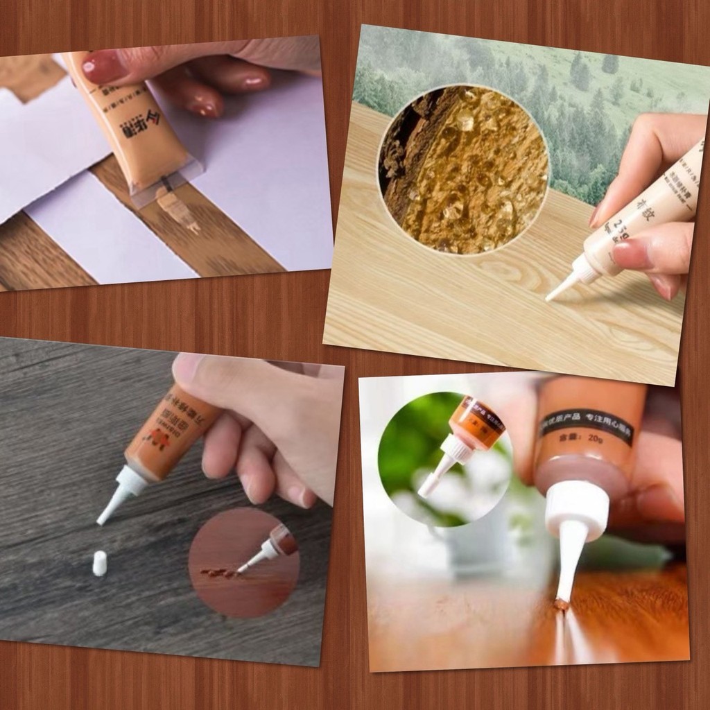 📍 สีซ่อมไม้ สี ซ่อม เฟอนิเจอร์ สีโป้ว เพ้นท์ งานไม้ ซ่อมรอยขีดข่วน อุดรอยแตก รุ่นอัพเกรด เนื้อเนียน ทนทาน 📍 - รูปที่ 5