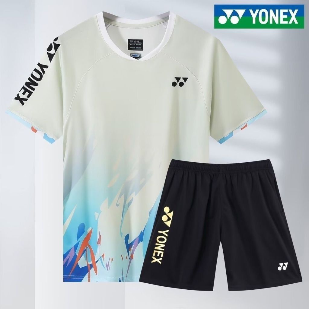 yy羽球服男女款高品质套装运动比赛短袖速干透气训练球衣yy Badminton Suit Men and Women High Quality Suit Sport20251020
