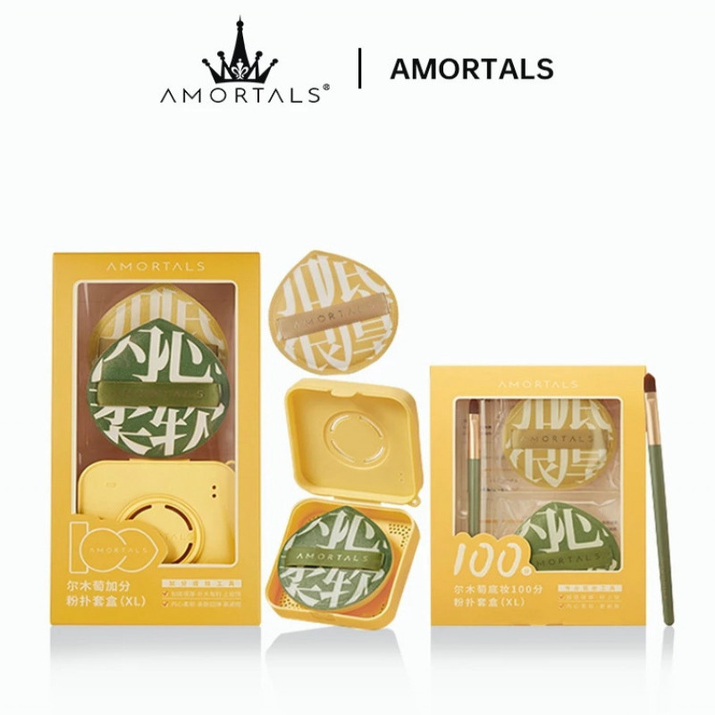 แป้งพัฟ 100 จุดสําหรับแบบแห้งและเปียกแมทคอตตอนแคนดี้รองพื้นชนิดน้ําเบาะลมนุ่มพิเศษไม่มีแป้ง