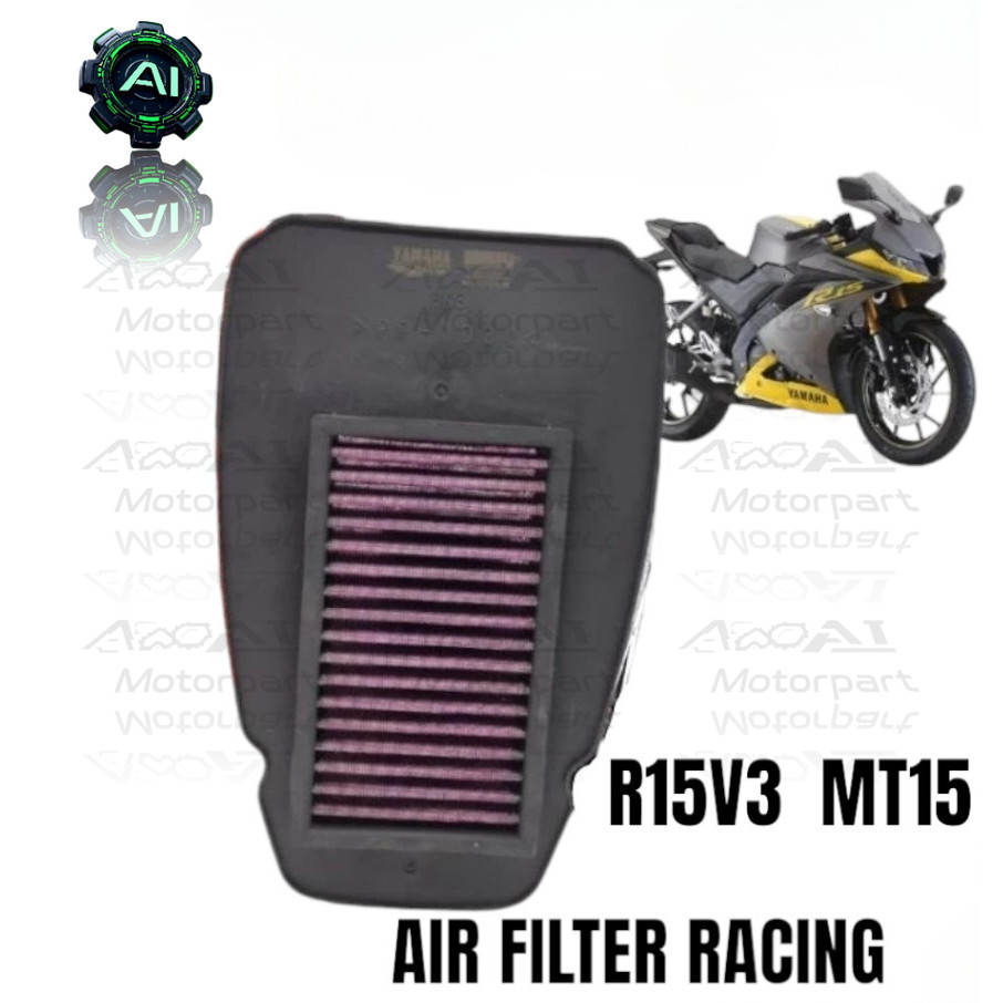 K&N R15 V3 MT15 R15V3 RACING กรองอากาศ AIR CLEANER ASSY ไหลสูง