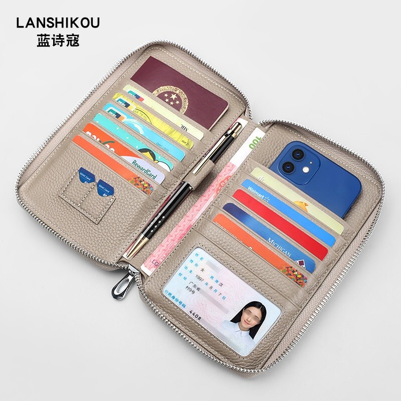 Passport Bag Genuine Leather Female Passport Book Protective Case Storage Bag Passport Holder Male P