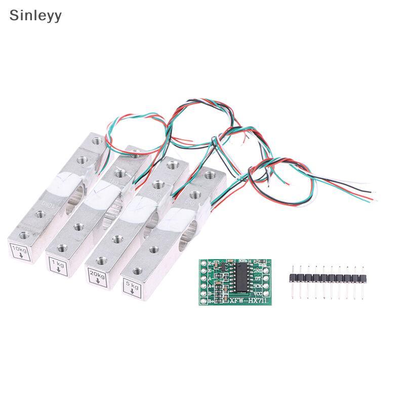 NLE 1/2PCS อลูมิเนียมชั่งน้ําหนักเซ็นเซอร์ความดัน 1 กก.5 กก.10 กก.20 กก.HX711 AD โมดูลน้ําหนักเซนเซอ