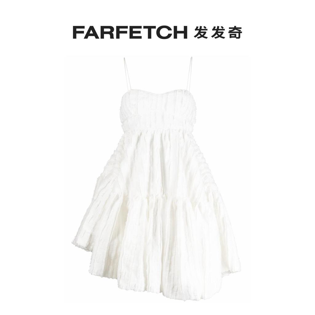 Cecilie Bahnsen สุภาพสตรี Demi ไม่สมมาตรมินิเดรส FARFETCH FARFETCH