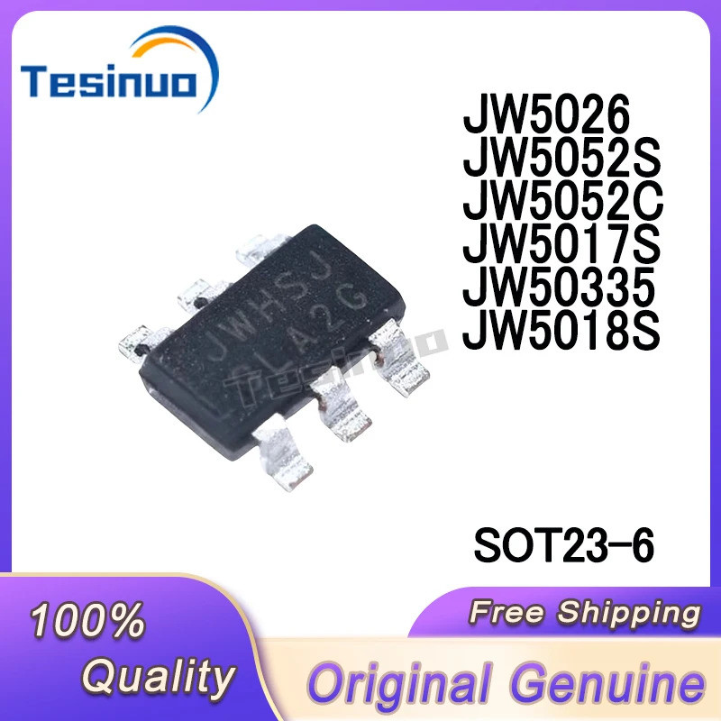 5PCS JW5033S JWHSJW5017S JWBV JW5018S JW5052C JWH6J JW5052S JE2BJWBHJ SOT23-6 ชิป ic