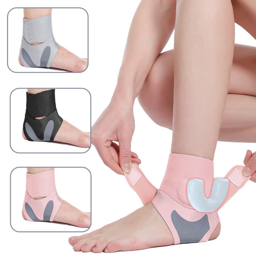 Adjustable Ankle Support Brace Anti-Sprain Guard Compression Ankle Strap Protective Elastic Sports A