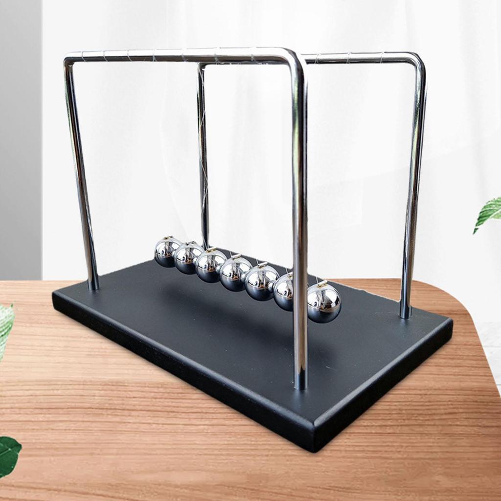 Newton Cradle ลูกแก้วแกว่ง พร้อมขาตั้ง สำหรับตกแต่ง