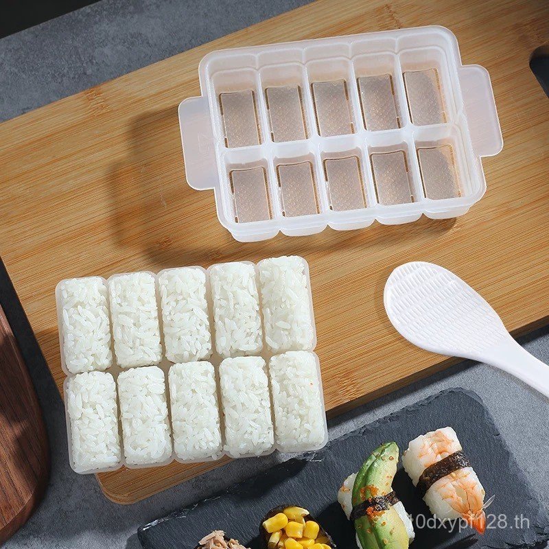 สาหร่ายข้าวทําอาหารมือจุ่มซูชิครัวเรือนญี่ปุ่นไม่มีเรือรบข้าวปั้น 10 Commercial Cuisine Sushi Mold C