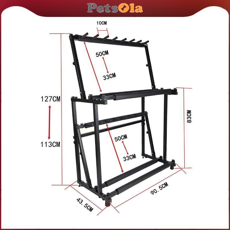 [PETSOLA] เทนนิสแรคเก็ตรายครองแบบพับได้ 2 ชั้น จากไม้ สำหรับจัดเก็บอุปกรณ์ - รูปที่ 6