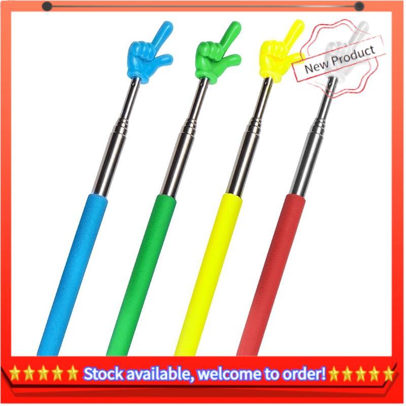 4 ชิ้นครู Pointer Stick Telescoping Hand Pointer Retractable Pointer Finger Reading Aid สําหรับ Pres