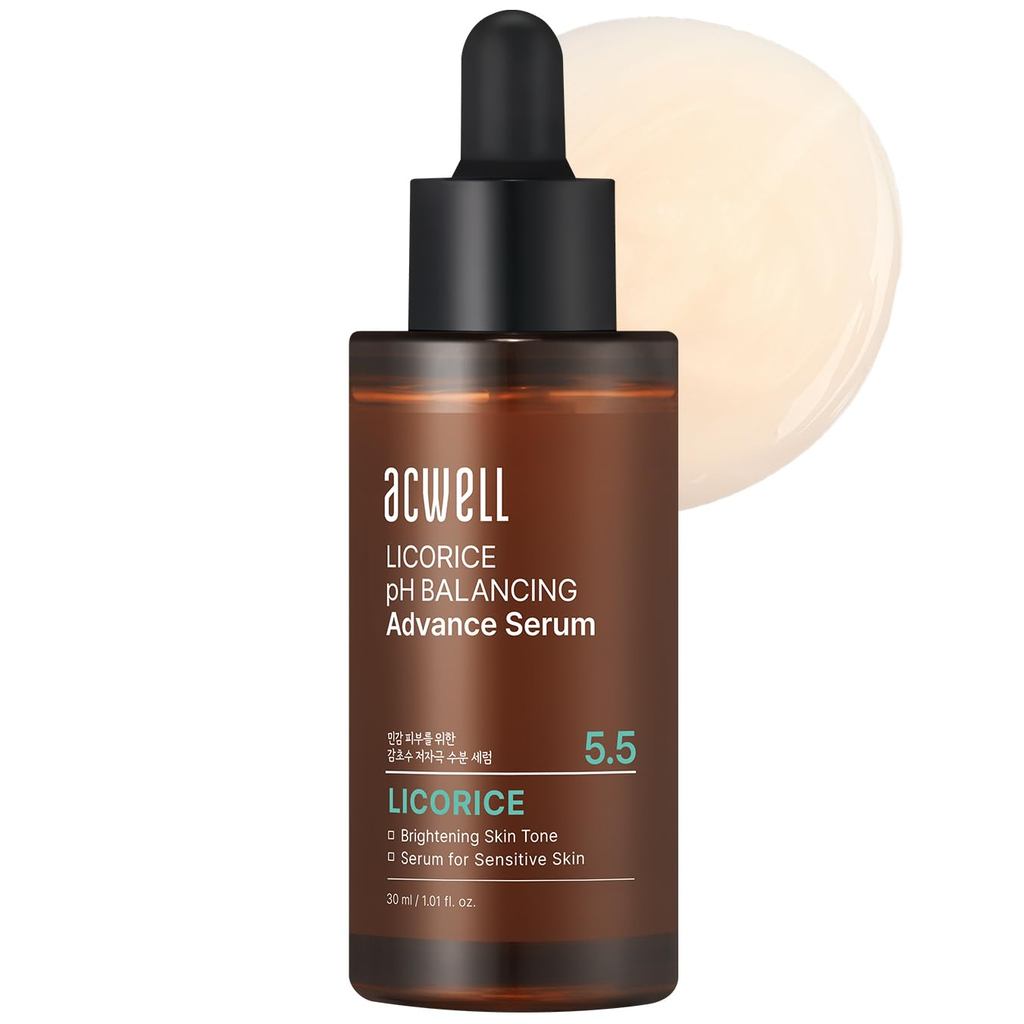 ACWELL Licorice pH Balancing Advanced Facial Serum Ampoule 1.01 fl.oz.- Radiance and Dark Spot care 