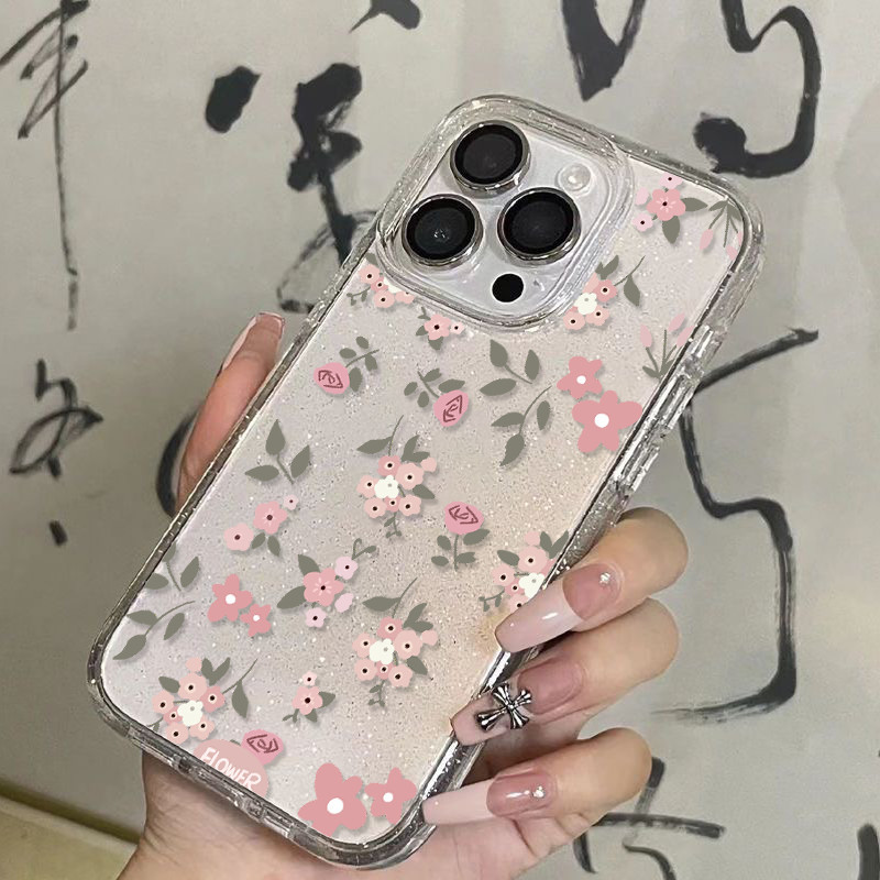 barbie เคสใสกากเพชรลายน่ารักๆ สำหรับเคส iPhone 17 11 Pro Max 13 11 12 14 15 Pro Max 7 8 14 16 Plus X XS XR Max SE 2020