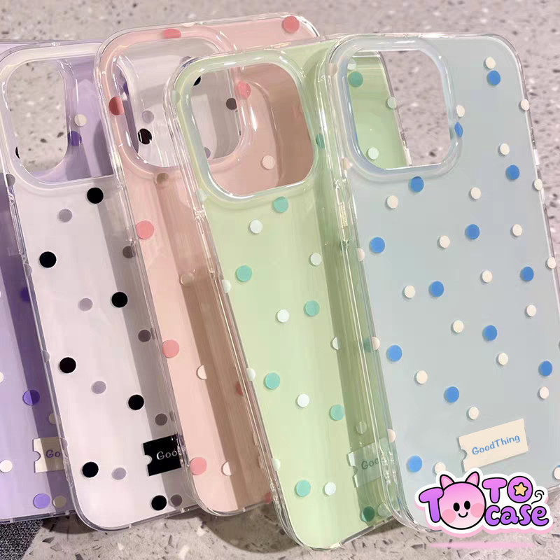 เคส Oppo A3X A5i A16 A3Pro A60 A7 A18 A54 A3s A12 A5s A17 A58 A15 A3 A38 A11 A52 A55 ปก Imd ลายจุดตัดกันสด