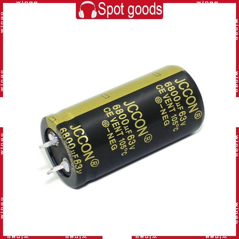 WIN 63V ตัวเก็บประจุอลูมิเนียมอิเล็กโทรลีติคความต้านทานต่ําสําหรับวิทยุจอภาพ LCD ของทีวี