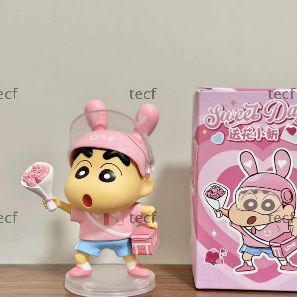 TECF Crayon Shin-Chan เครื่องประดับ, 12 ซม.ผู้ชายส่งดอกไม้ Crayon Shin-Chan, รุ่น Q Nohara Shinnosuk