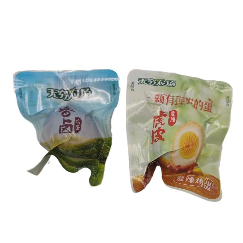 Egg Infinite Leisure Box บรรจุภัณฑ์สูญญากาศ 25g ขายส่ง Fragrant Braised Tiger Skin Snacks Snacks Far