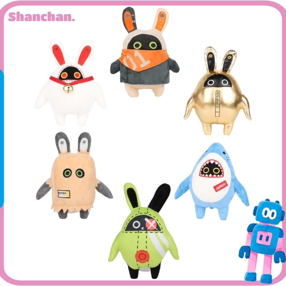 SHANCHAN Plushie ตุ๊กตาสัตว์, Bangboo Shark Plush ตุ๊กตา, นุ่ม ZZZ เกม Zenless Zone Zero Plush Perip